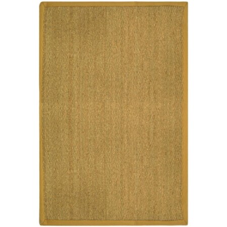 Safavieh Natural Fiber 4 ft. x 6 ft. Power Loomed Small Rectangle Rug - Natural-Beige NF115A-4
