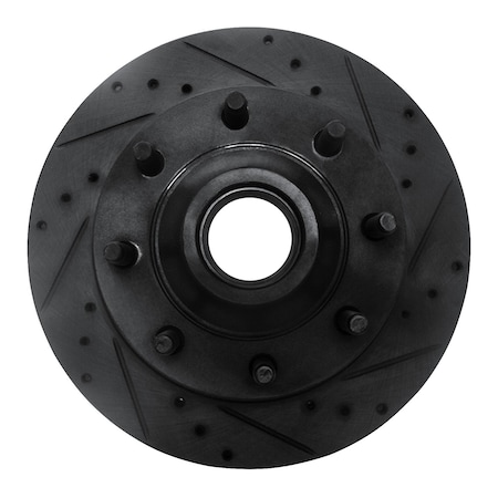 Dynamic Friction Co DFC Brake Rotor - Drilled and Slotted - Black 633-54136R