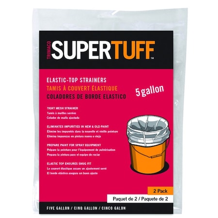 Trimaco 5 Gal Paint Strainer, Regular Mesh Elastic Top, 2PK 11523