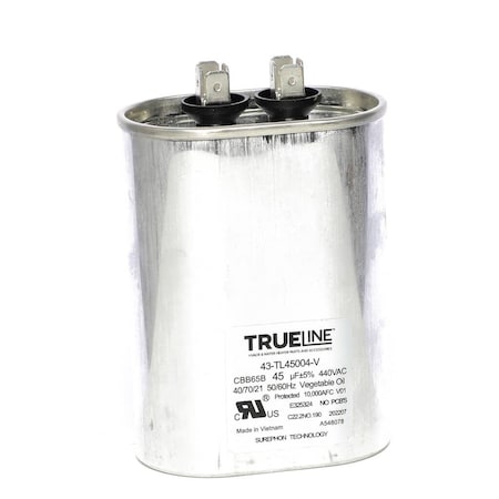 Rheem CAPACITOR - 45/440 SINGLE OVAL 43-TL45004-V
