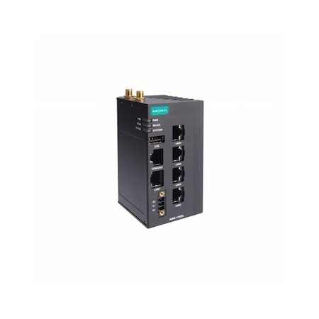 Moxa Industrial 802.11ax wireless AP with 5 10/100/1000BaseTX ports, IP30, UN band,  AWK-1165A-UN