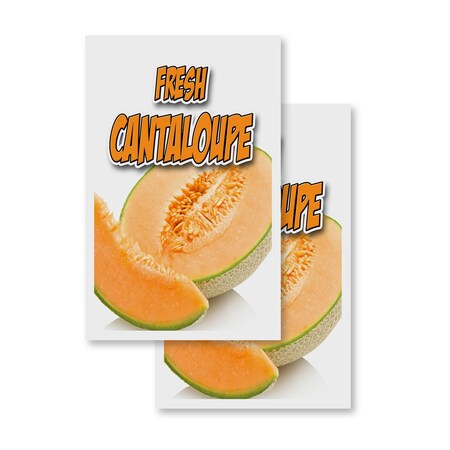 Signmission Fresh Cantaloupe, Vinyl Decals Only 24 Inch x 36 Inch, Vinyl Decal, 2PK DSB-2436-2PACK-Fresh Cantaloupe