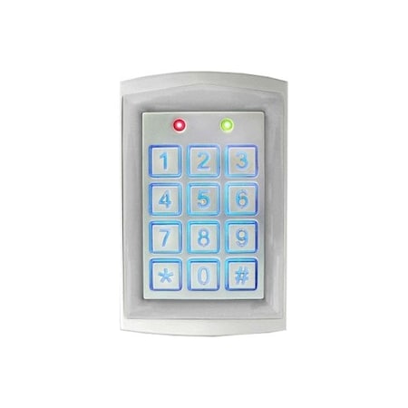 Seco-Larm Keypad, 4 3/4" H, 3" W, Aluminum, Gray SK-1323-SDQ