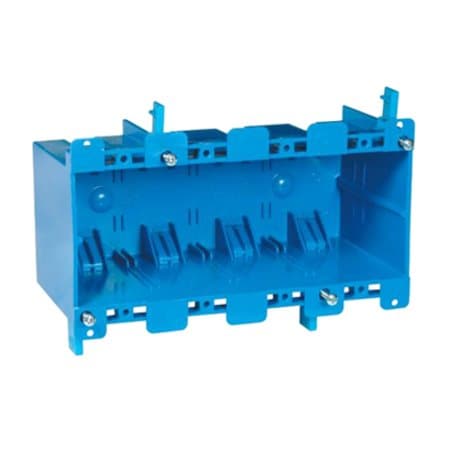 Carlon 68 cu in, Outlet Box Type, 4, Polyvinyl Chloride (PVC) B468R