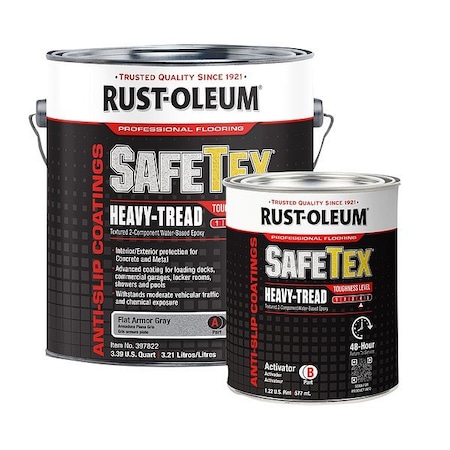 Rust-Oleum Epoxy Coating Kit, Armor Gray, 1 gal 397822