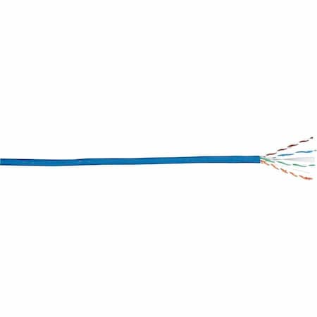 Genspeed Cable, Cat 6, 23 AWG, 1000 ft, Blue 7131100