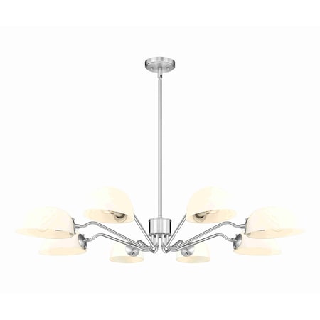 Z-Lite Breton Brushed Nickel 8 Light Chandelier 3048-8BN