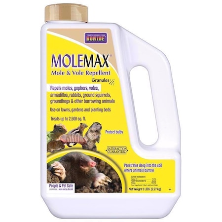 Bonide Products MoleMax Animal Repellent Granules For Moles and Voles 5 lb 6914