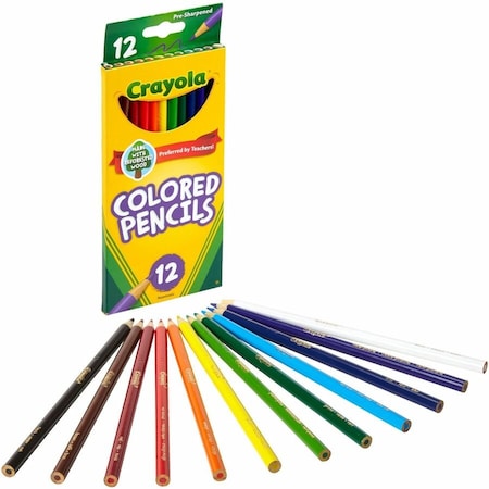 Crayola Pencil, Colored, 12/Set, PK12 684012