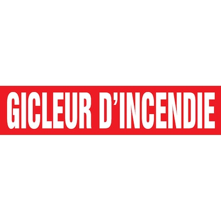 Accuform FRENCH PIPE MARKER GICLEUR CRPK324STB