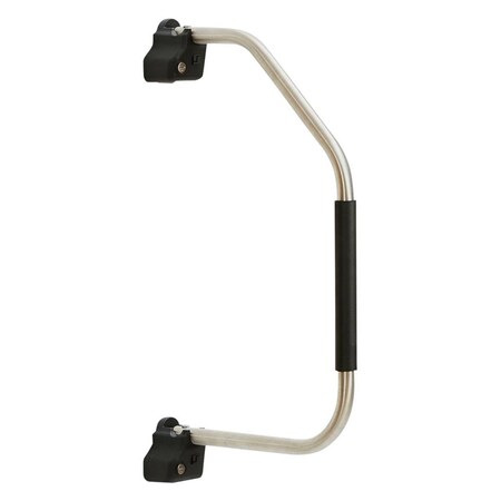 Strike3 AC300L 24 x 14 in. Stainless Steel Commercial Entry Step Hand Rail, Silver ST2445490