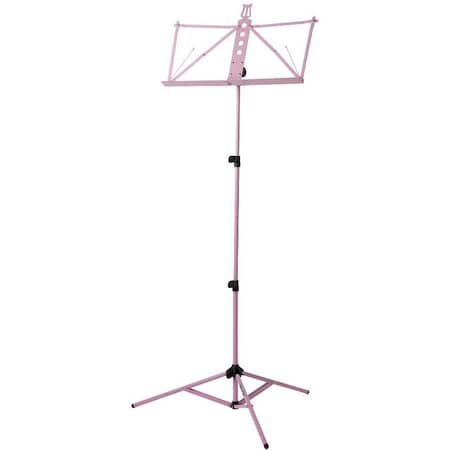 Strukture Deluxe Aluminum Music Stand w/Adjustable Tray - Pink S3MS-PK