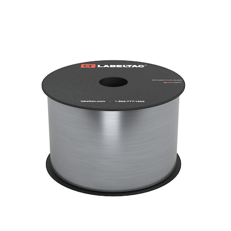 Labeltac Brushed Metal Stock 3in x 75ft LT4/LTPX, Brushed Aluminum LT325