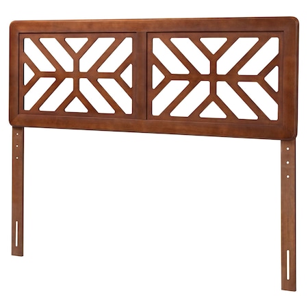 Baxton Studio Kalare Wood Headboard with Geometric Cutout Design, Full 265-14464-ZORO