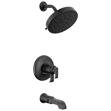 Delta Tetra 17T Series Tub Shower Trim In Matte Black T17T489-BL