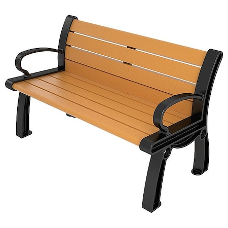 Ultrasite Heritage Outdoor Bench, 48 in L, Cedar PB 4CEDBFHER