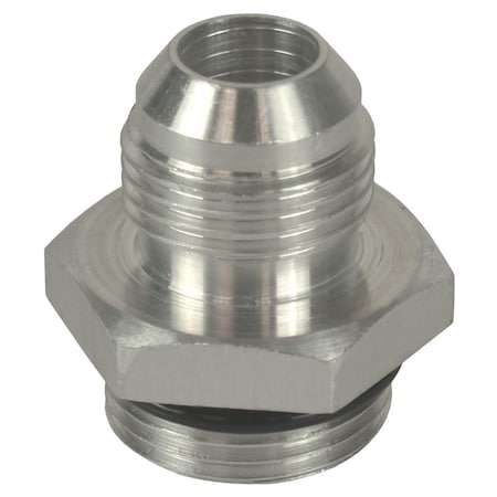 Derale Aluminum Fitting, -8AN x 0.27-18 O-Ring DER59108