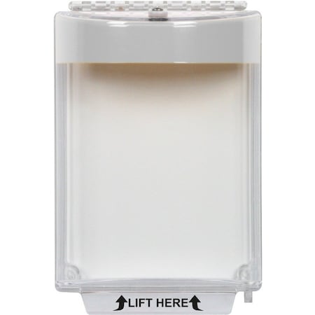 Safety Technology International Universal Stopper Cover, Polycarbonate, Flush Mount, 5 1/2 in W x 8 1/8 in H x 2 5/8 in D, White STI-13020NW