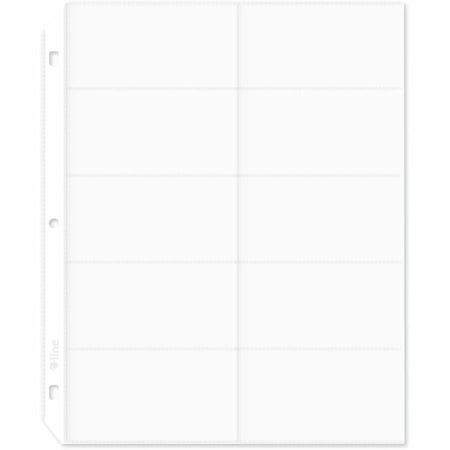 C-Line Products Business Card Holder, Poly without Tabs, 11-1/4in. x 8-1/8in., 100PK 61217