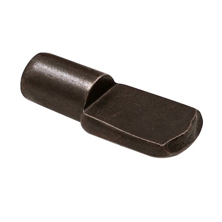 Prime-Line Shelf Support Peg, 1/4 in., Spoon Style, Metal, Black ( 8 Pack) U 101638