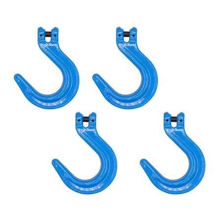 Mytee Products 1/2in G100 Clevis Foundry Hook WLL 8800 LBS for Towing Lifting & Rigging, 4PK FH12-G100x4