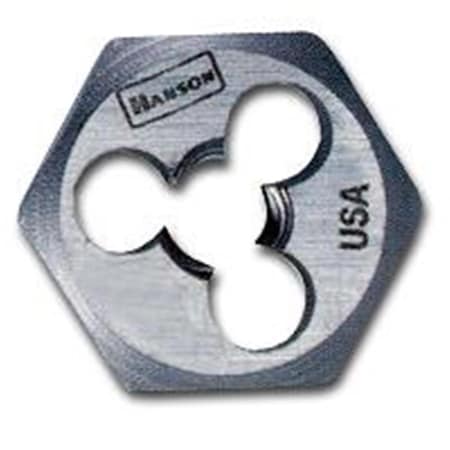 Hanson High Carbon Steel Hexagon 1 Inch Across Flat Die - 10mm-1.50 HAN6640