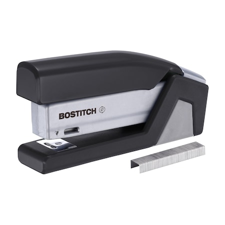Bostitch InJoy Compact Eco-Friendly Stapler, 3-in-1, Reduced Effort, Half Strip, Jam-Free, 25-Sheet Capacity 1510