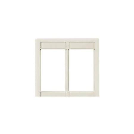 Hubbell 2-Port Office White Keystone Module Frame IMF2OW