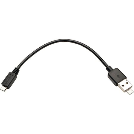 Tripp Lite USB 2.0 Cable, OTG, ComboA, Micro B, M/F, 7" U050-07N-OTG