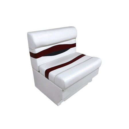 Horizon Mfg Elite Series 28 Lounge with Base White/Red/Charcoal 3200-3009-AAEC