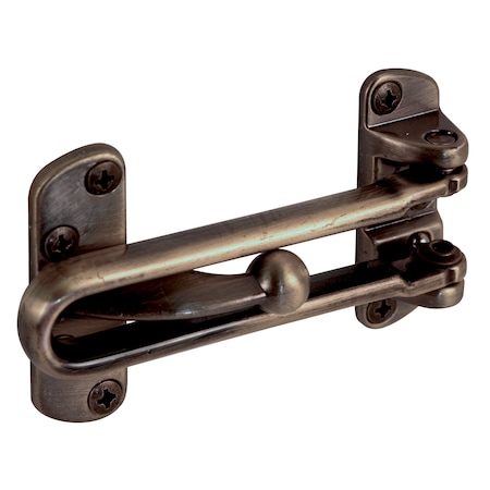 Primeline Tools Swing Bar Lock, 3-7/8 in. Bar Length, Diecast Zinc, Antique Brass (Single Pack) MP4120-1