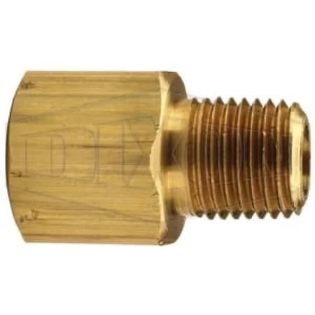 Dixon Reducer Adapter, 1/2 in Nominal, MNPT x FNPT End Style, Brass 3750808C