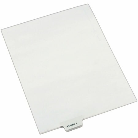 Avery Dennison Avery, Avery-Style Preprinted Legal Bottom Tab Dividers, Exhibit V, Letter, 25PK 12395