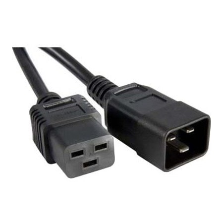 Enet C19 To C20 2Ft Black Power Cord C19C20-2F-ENC