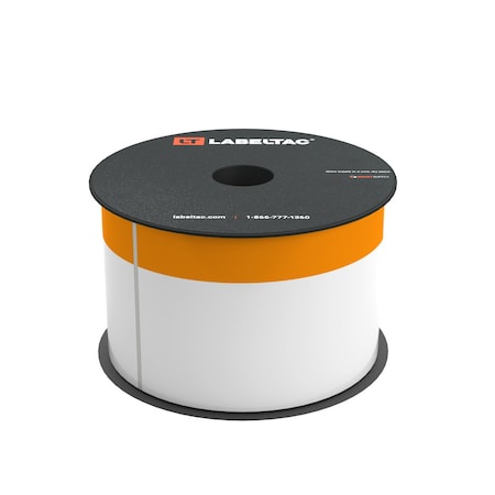 Labeltac LabelTac 4 and Pro Model Die-Cut inOrange Headerin OSHA Roll 3in x 5in, 200 labels per roll LT35OR