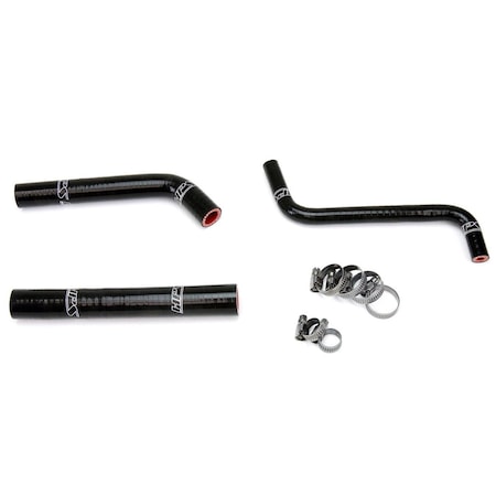 Hps Performance High Temp Reinforced Silicone Radiator Coolant Hose Kit, Black, 57-1376-BLK