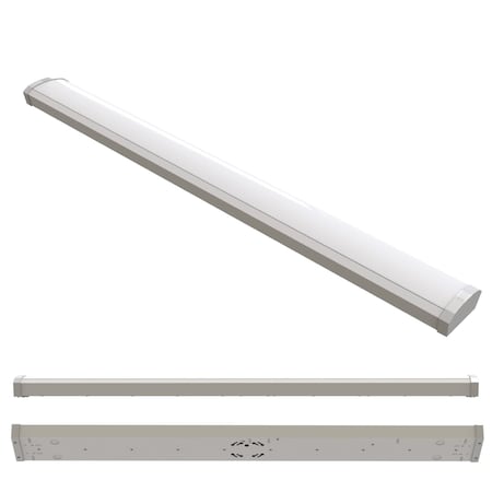 Bulbrite 4 ft. 3000K LED Dimmable Wraparound Light (120-277v), 5300 Lumens, White Finish 773502