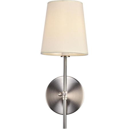 Elegant Lighting Elegant Lighting  15 x 5.5 in. Mel 1 Light Burnished Nickel Wall Sconce LD6004W6BN