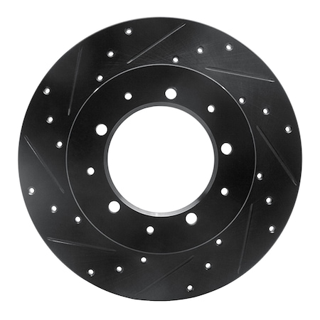 Dynamic Friction Co DFC Brake Rotor - Drilled and Slotted - Black 633-11002L
