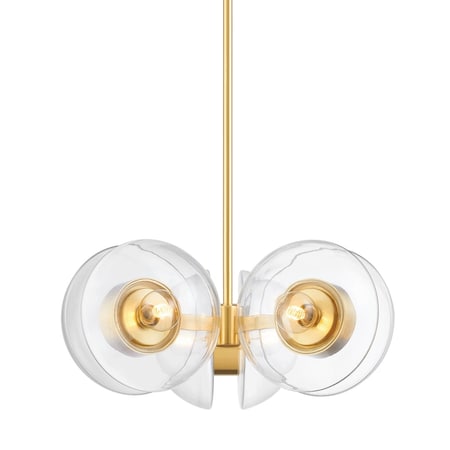 Hudson Valley Lighting Kert 6 Light Chandelier 27 In. Aged Brass 9427-AGB