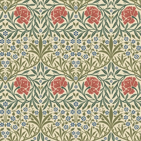 A-Street Prints Oxford Union Green Floral Vines Wallpaper 4171-82043