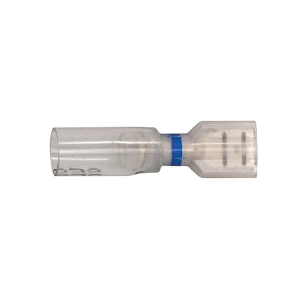 Auveco Crystal Clear Seal Fully-Insulated Female - 16-14 Awg250in, Banded Blue, 15PK 22971