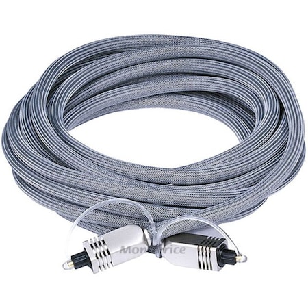 Monoprice 15ft Premium Optical Toslink Cable with Metal Fancy Connector 6271