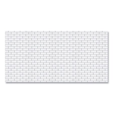 Pacon Fadeless Paper Roll, 50 lb Bond Weight, 48 x 50 ft, White Subway Tile, 1 PK P0057505