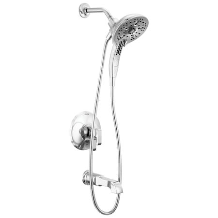 Delta Tetra 17 Series Tub Shower Trim In Lumicoat Chrome T17489-PR