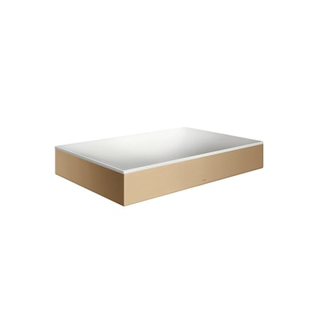 Axor Suite Sinks Square Sink without Overflow, 23 5/8" x 15 3/4" in Brushed Bronze 42004140