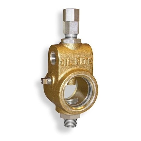 Oil-Rite Universal Sight Feed Valve - Tamperproof, 3/8in. Female NPT, 3/8in. Male NPT B2501-6