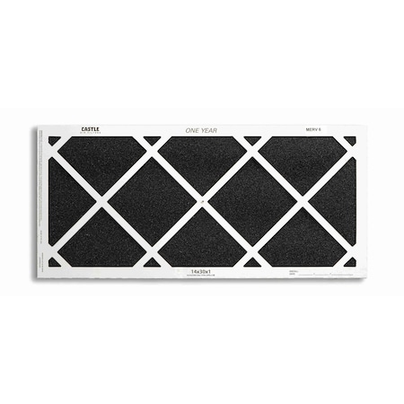 Castle Filters 14x30x1 Castle Super Flow MERV 6 HVAC One Year Air Filter 1-1430M6