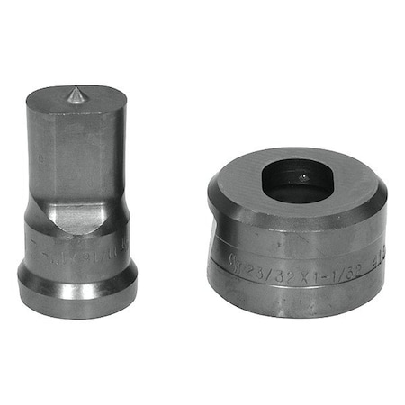 Edwards Oblong Punch & Die Set ED9-PDOB11/16X1