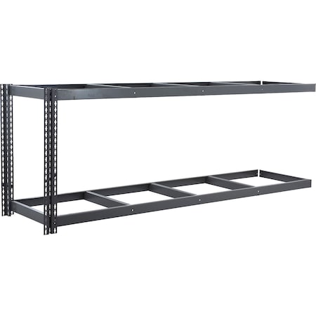 Global Industrial 2 Shelf, Standard Duty Boltless Shelving, Add On, 96"W x 18"D x 36"H, No Deck B3171414
